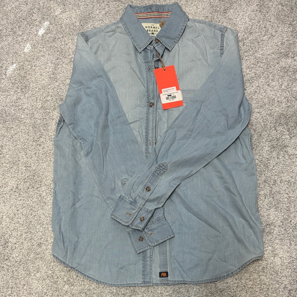 The Normal Brand Light Blue Casual Button Down Shirt